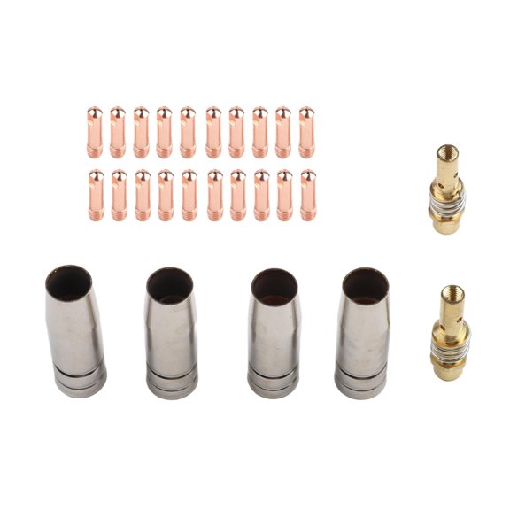 TeeRees 26Pcs for Mig Welder for Mb15 for Mig Welding Accessory Welding Nozzle Tips 1.2mm