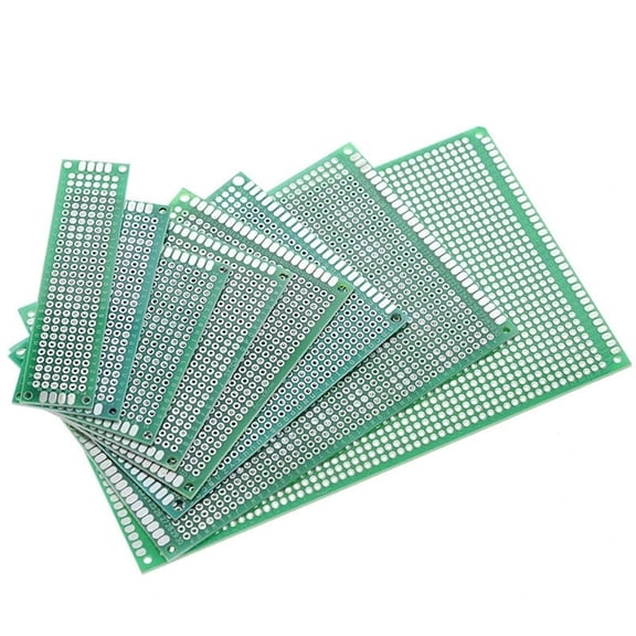 TeeRees 32Pcs/Set Double Sided Pcb Board Kit 6 Size Printed Circuit Protoboard for Soldering Electrical Equipment ReplACement Pcb Board