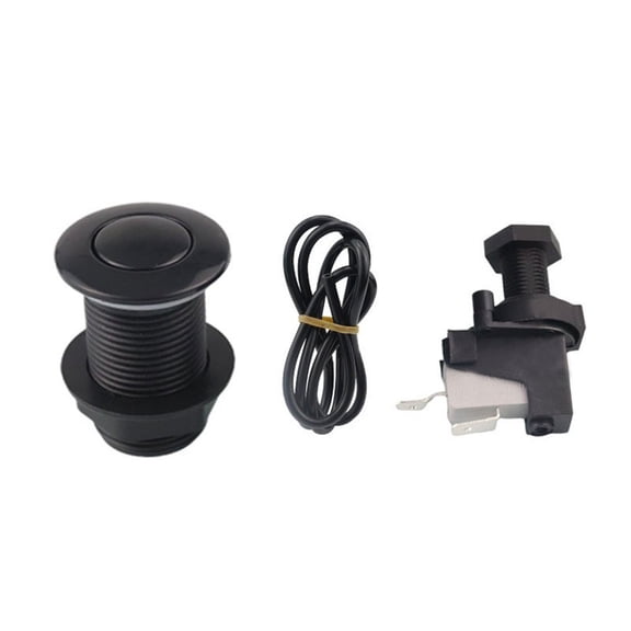TeeRees 32mm Air Switch Kit with Pneumatic Button for Hot Tubs Garbage Disposal Processors And Spas Providing Safer Switch Operation