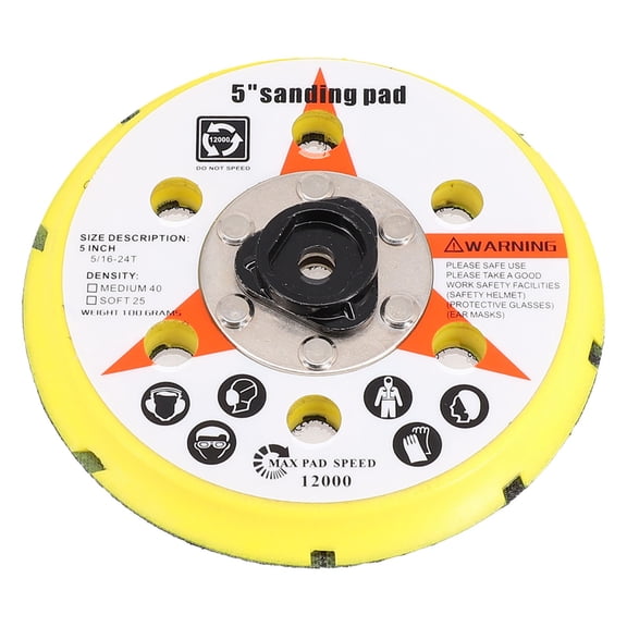 TeeRees 5 inch Polishing Sanding Pad Hook And Loop Backing Pad for Electric Orbital Sander Polishing Disc 125mm