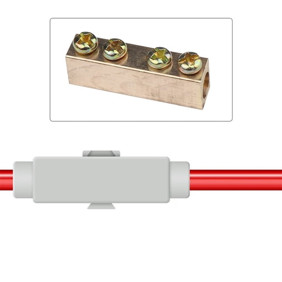 TeeRees 5Pcs Wire Connector Terminal Block Cable Connection 1000V100A High Current Main Line Splitter Wiring Terminals Cable Connectors