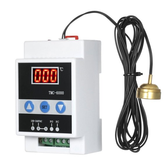 TeeRees Ac Powered Digital Temperature Controller for Din Rail installation Compatible with Refrigeration And Warming Equipment,magnetic, 110-240V