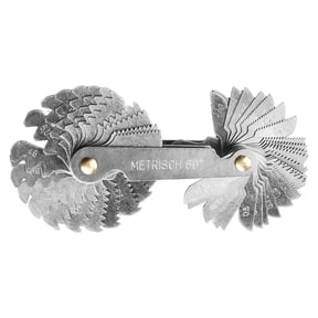 TeeRees Adjustable Thread Measure Gauge Screw Thread Gauge Anti-Rust Clear Scale