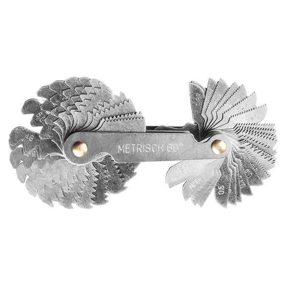 TeeRees Adjustable Thread Measure Gauge Screw Thread Gauge Anti-Rust Clear Scale