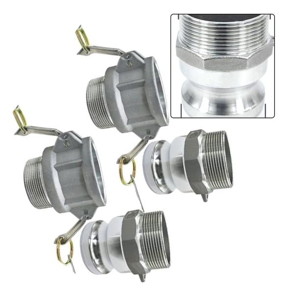 TeeRees Aluminum Cam Lock Fittings (Part F+B) Cam And Groove Hose Fitting Npt Threaded,1/2 inch