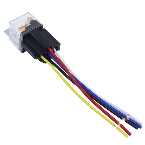 TeeRees Automotive GrADe 80A Relay 4Pin 5Pin with Plastic Housing And Copper Terminals,12V 4-Pin