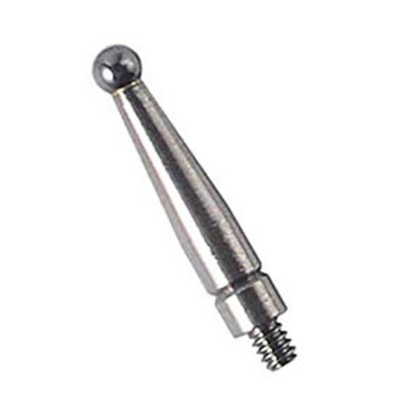 TeeRees Carbide Contact Point for Dial Test Indicator, 2mm Ball Tip with M1.6 Thread Shank, 14.7mm Length