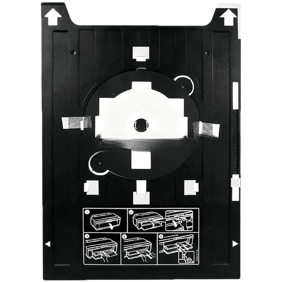 TeeRees Cd Dvd Printing Tray Compatible with for R1900 R2400 R2000 R2880 R3000 G800 1400 1410 Printers Easy installation,Cd/Dvd Disc Tray