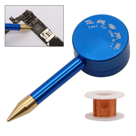 TeeRees Chip Jumper Wire Pen for 0.02mm Pcb Link Line Reel Pcb Welding Soldering Repair