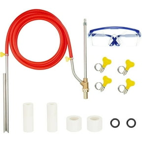 TeeRees Cleaning Pressure Washer Wet Sand Blaster attachment Metal + Plastic Sandblasting Kit Silver + Red