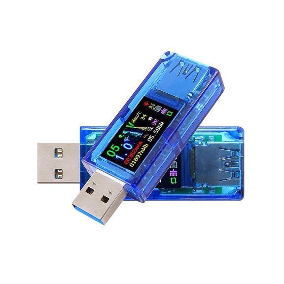TeeRees Color Screen Usb Tester Voltage Current Power Energy Meter for Battery Capacity,at34