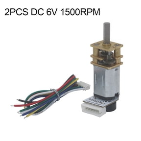 TeeRees Compact Geared Electric Motor Compact Electric Motor Ga12 N20 Encoder Operating Temperature 0 -70 Rated Voltage 6V,1500Rpm