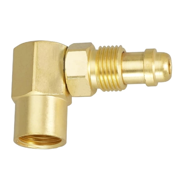 TeeRees Copper 90 Degree Elbow Connector for Tig Mig Welder Aw407 Cga 032 Nut Nip