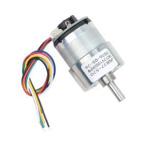 TeeRees Dc Motor with Encoder Is Primarily -torque Jgb37-520 Dc Gear Motor 6V12V24V - Adjustable Speed & Direction!,12V1000