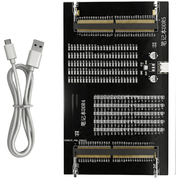 TeeRees Ddr4 Ddr5 Laptop for Ram Memory Tester Usb Powered for Quick for Pcb Fault Scan