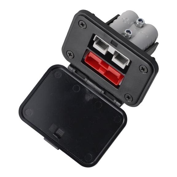 TeeRees Dual Flush Mount Bracket for Anderson Connector Compatible with 12-6 Awg,1Pcs
