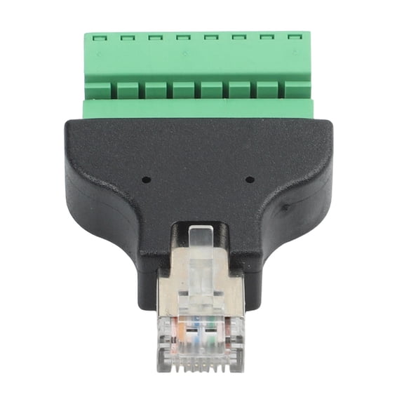 TeeRees Easy install for Rj45 Connector to 8 Pin Terminal for Networking Tasks,Male HeAD