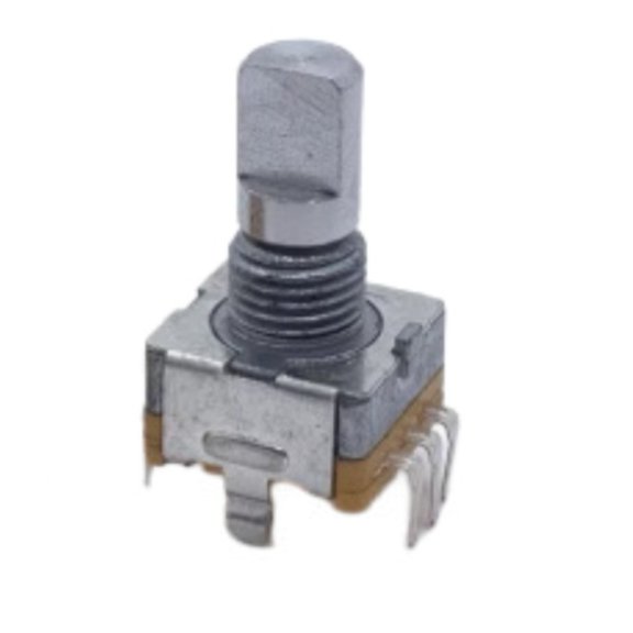 TeeRees Ec11 Rotary Encoder 360 Degree infinite Turn 30 Detent with Push Button,Half Shaft 14mm