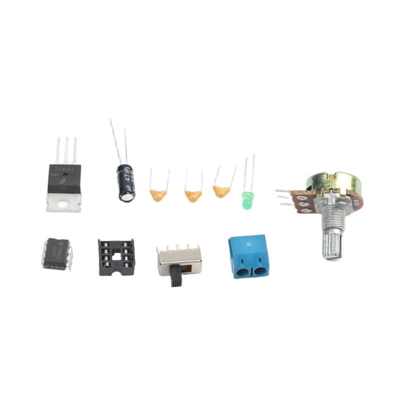 TeeRees Electronics Training Kit Lm358 Dc Motor Speed Controller Soldering Project,With battey box