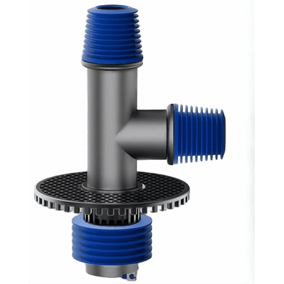 Pipes Insurance TeeRees Gray Washing Machine Floor Drain Adapter with Smell Prevention ...