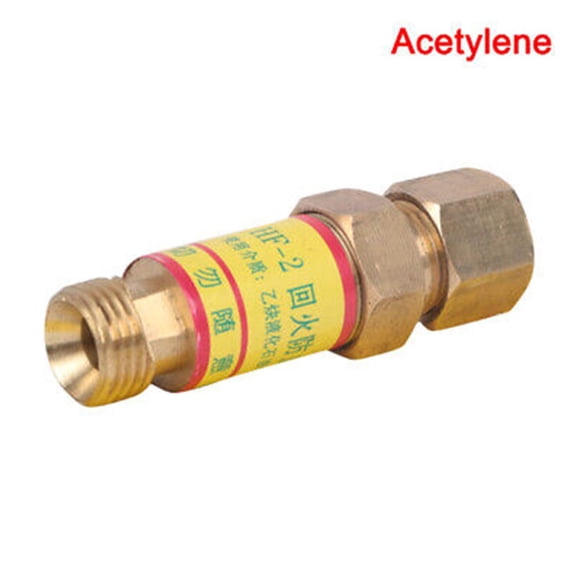 TeeRees Heavy Duty Oxygen Acetylene Check Valves with Flash Back Safety Feature for Efficient Pressure Reduction Cutting Acetylene Check Valves