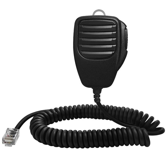TeeRees Hm-118N Speaker Microphone 8 Pin Handheld Mic for Icom Ic-207H Ic-208H Mobile Radio Clear Audio with Ptt Button And Clip