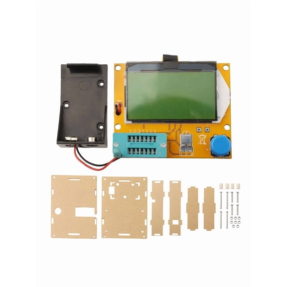 TeeRees Lcr/Esr Meter Lcrt4 Digital Combined Transistor Tester Diode Triode inductor CapACitor Resistor Mos/Pnp/Npn Tester with Housing,A