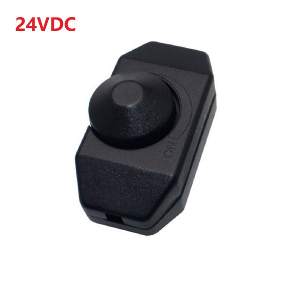 TeeRees Led Dimmer Switch Rotary Knob Controller 250Vac 125Vac 24Vdc with Line Switch,24VDC