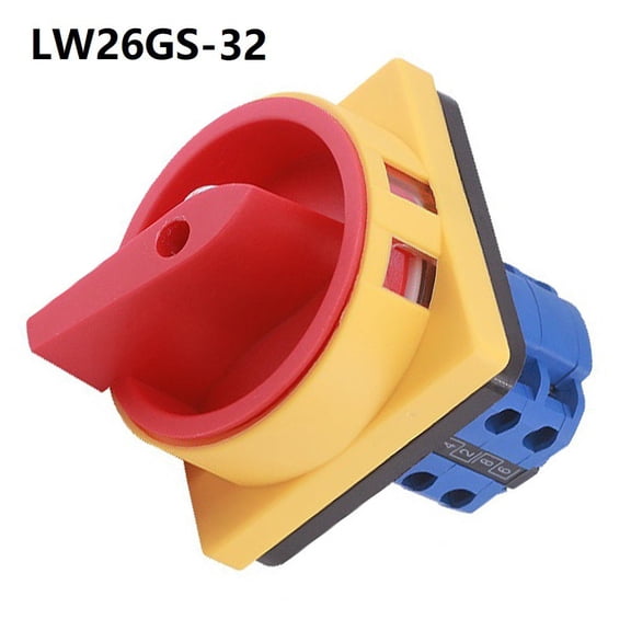 TeeRees Lw26Gs-32/02 32A 690V Insulation Voltage Rotary Cam Switch Off-on 2 Position Main Disconnect Switch for Industrial Equipment