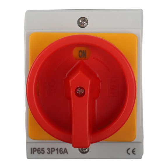 TeeRees Main Switch Circuit Breaker 16A 3-Pin Rotary Switch Off Switch Ip65 Ukp Switch Waterproof Isolation Switch Ukp Load Switches