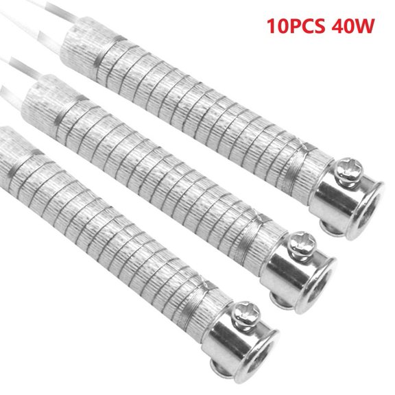 TeeRees Metal Heating Element Core for External Heat Soldering Iron 30W 40W 60W 10Pcs 40W