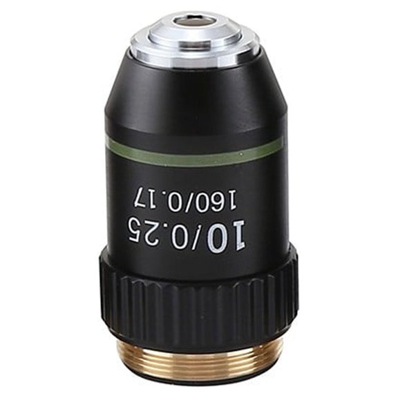TeeRees Objective Lens 4X 20X 40X 60X 100X S Oil for Biological Microscope 20.2mm Rms Achromatic Design Laboratory instrument,10X