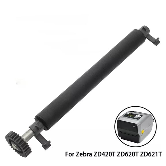 TeeRees P1080383-222 Platen Roller for Zebra Zd420T Zd620T Thermal Printer 203Dpi 300Dpi