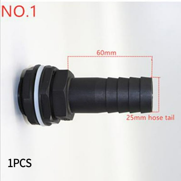 TeeRees Plastic Ibc Tank Outlet Connector Rust Proof Water Tank Fitting tool Threaded Connection Black 1 25mm/1 32mm/1 5 38mm/2 50mm,1inch-25mm
