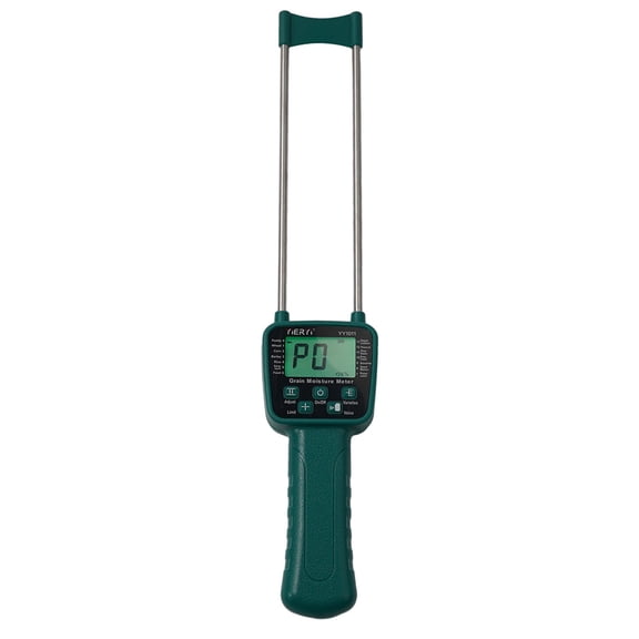 TeeRees Portable Moisture Tester Detector -25-50 15V Battery Hay Moisture Meter