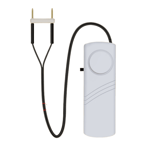 TeeRees Probe Water Level Alarm Sensor 100Db Loud Overflow Leakage Detector for Home Aquarium Tank Pool Monitoring tool,Full of water, White, Copper, 0.5m
