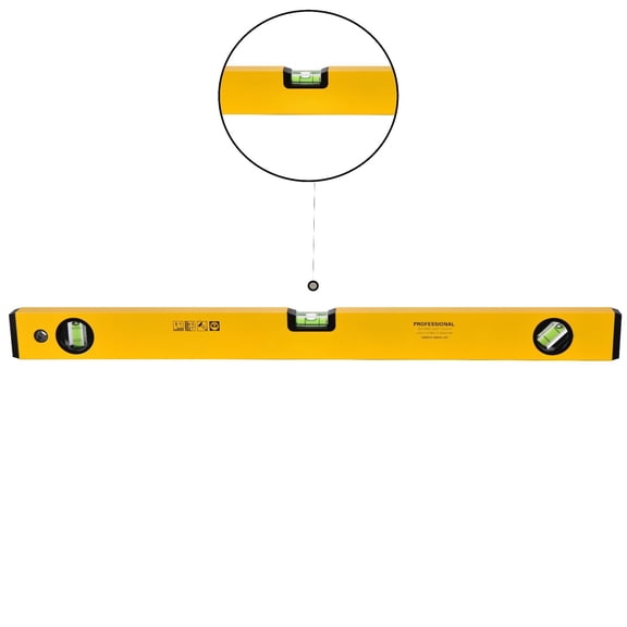 TeeRees Professional Aluminum Alloy for Spirit Level with 3 Vials 90 180 Degree Bubble