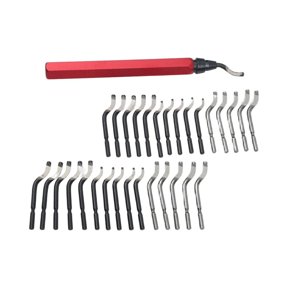 TeeRees Rb1000 Deburring tool Handle Pen Burr Remover for Pipe Copper 31Pcs Deburr