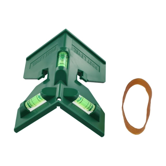 TeeRees Reliable Horizontal Fence Post Pipe Level Angle Meter with 3 Bubble Levels for Construction And Carpentry Applications,green