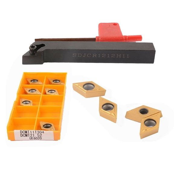 TeeRees Sdjcr1212H11 Turning tool Holder Sdjcr1212H11External Turning tool Holder Cnc Cuttingtools +10P Dcmt11T304 Ue6020