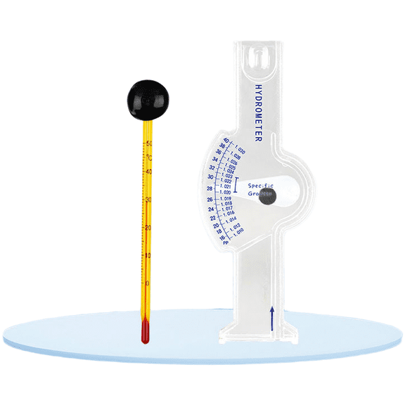 TeeRees Seawater Density Meter Hydrometer Aquaculture Salinity Meter Salinity Tester,C