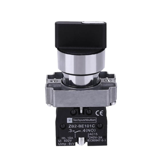 TeeRees Selector Switch 3 Position 2No Select Xb2-Bd33C 10A 6.7 X 4 X 3cm 600V
