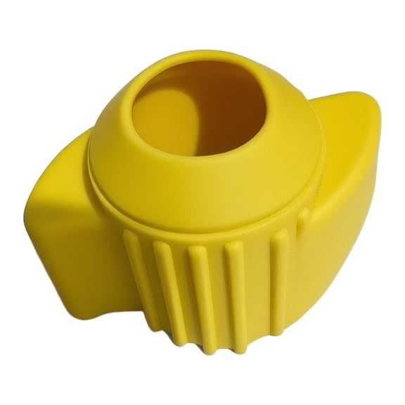 TeeRees Soft Rubber Door Knob Grip Extender, Lever Handle Converter for Arthritis & Weak Hands, Easy Turn Aid for Round Knobs, Transparent 2-Pack, Yellow