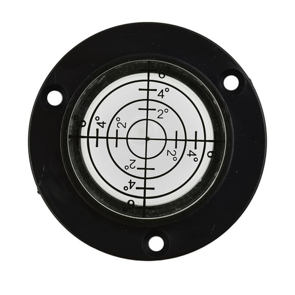 TeeRees Spirit Circular Bubble Level for Degree Mark Precision Measuring, Black, 50X13mm