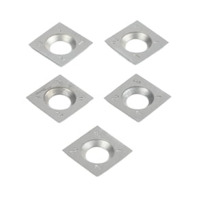 TeeRees Standard 10Pcs 14mm Square Carbide Replacement Cutter inserts Straight Edge for Particle Board Mdf Plywood Wood