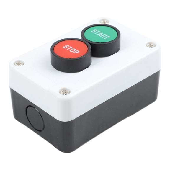TeeRees Start Stop Button Box Ip65 Rated Waterproof Abs Housing Dual Switch 10A 400V for Industrial Automation Equipment