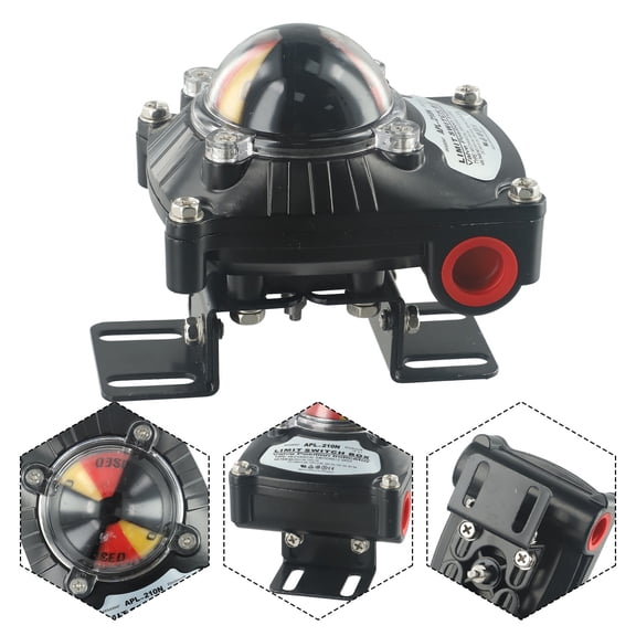 TeeRees Sturdy And Beautiful Apl210N 125V5A 2Spdt Mechanical Miniature Limit Switch with Weatherproof indicator for Valve,Apl210N