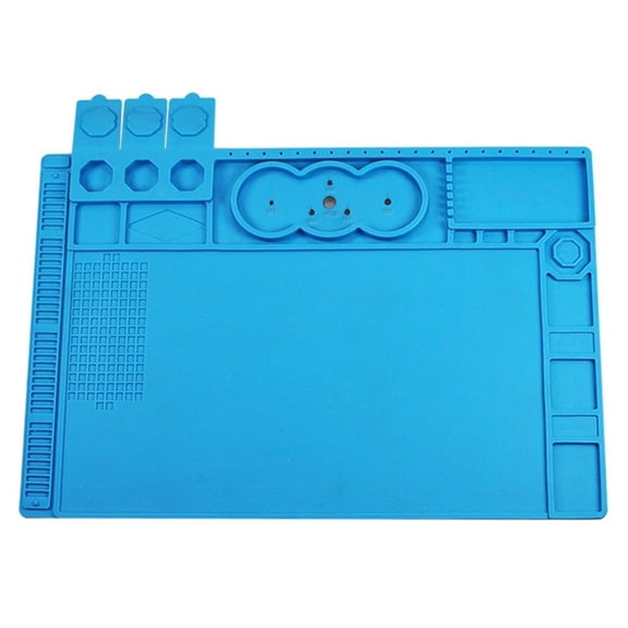 TeeRees Te-506 Soldering Mat Heat Resistant Work Mat Soldering Station Kit Silicone Pad