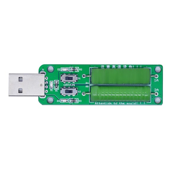 TeeRees Usb Resistor Electronic Load Switch Adjustable 3 Current 5V Resistance Tester