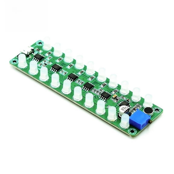 TeeRees Voice Activated Led Sound Level Meter Audio for Spectrum indicator with Rgb,Blue Led